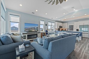 Smart TV, stereo - "This Shore Beats Work" 4 bedroom, 4 bath, 2 half bath canal home with a POOL! (Supply)