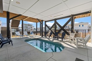 Et oppvarmet basseng