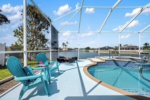 A heated pool - Amalfi Shore - with a Serene Freshwater Canal View - Vesteva (Cape Coral)