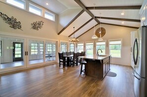 Fridge, microwave, oven, stovetop - Gardenview Home w/ Dock on the Whitefish Chain, Outdoor Pool, Pickleball & More (Pequot Lakes)