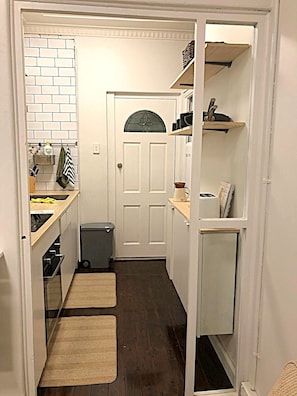 Microwave, oven, stovetop, electric kettle