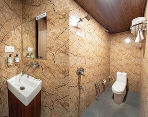 Economy Room | Bathroom | Shower, free toiletries, towels, soap - Hotel Vedic Vista (Indore)