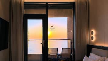 Terrace Double Room | Seprai katun Mesir, seprai premium, dan selimut bulu angsa