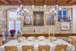 Apartment | Dining - Bed&breakfast Sorgo Palace - Deluxe Double or Twin Room With City View (Ston)