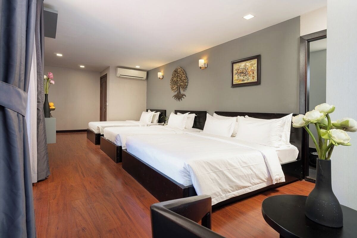 Family Triple Room | 1 bedroom, Egyptian cotton sheets, premium bedding, pillow-top beds