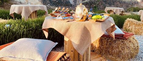 Aussenbereich für Bankette