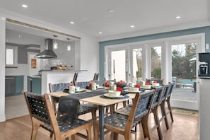 Dining - 🔥 Fire & Fun | Luxe Stay w/ Pool, Hot Tub & Game Room 🎮 (Linden)