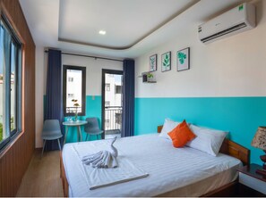 Dobbeltrom for 1 person – comfort | Blendingsgardiner, lydisolert, strykejern/-brett og wi-fi (inkludert)