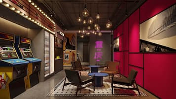 Área de estar no saguão