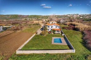Outdoor pool - Charming Holiday House in Ljubač With Private Pool and Mountain Views (Razanac)