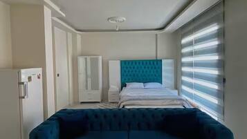 Basic Apartment, 1 Bedroom, Ensuite, Mountain View | Living area