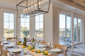 Dining - Sleeps 48, 2 Homes w/ Private Beach Access | Bradley Circle Buyout by AvantStay (Hilton Head Island)