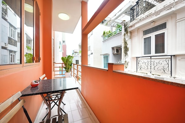 Deluxe Double Room, Balcony, City View | Balcony view