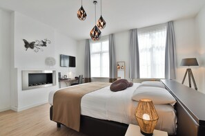 Chambre Double Exécutive, vue jardin | Literie de qualité supérieure, rideaux occultants, chambres insonorisées