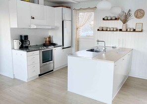 Kühlschrank, Ofen, Herdplatte, Geschirrspüler