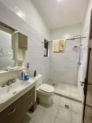 Handdoeken, zeep, toiletpapier