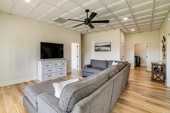 House (6 Bedrooms) | Interior - Lake View + Deck: Group Getaway in Grand Rivers! (Grand Rivers)