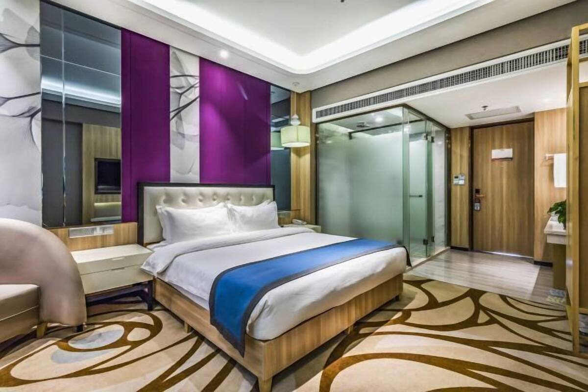 1 bedroom, blackout drapes, soundproofing, iron/ironing board