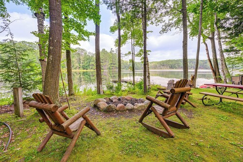 Lakefront Home w/ Private Beach in Rhinelander!