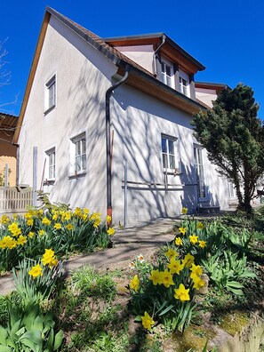 Exterior - Holiday Home 'Blumenstock' with Private Terrace, Private Garden and Wi-Fi (Steinsfeld)