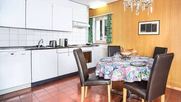 Fridge, oven, stovetop, dishwasher