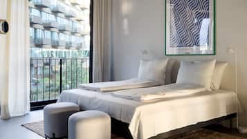 1 habitación, tabla de planchar con plancha, wifi y ropa de cama