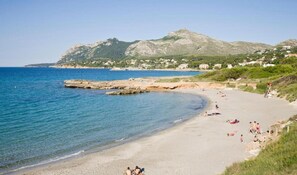 Vlak bij het strand