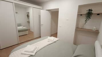 2 camere, culla da viaggio, Wi-Fi, lenzuola