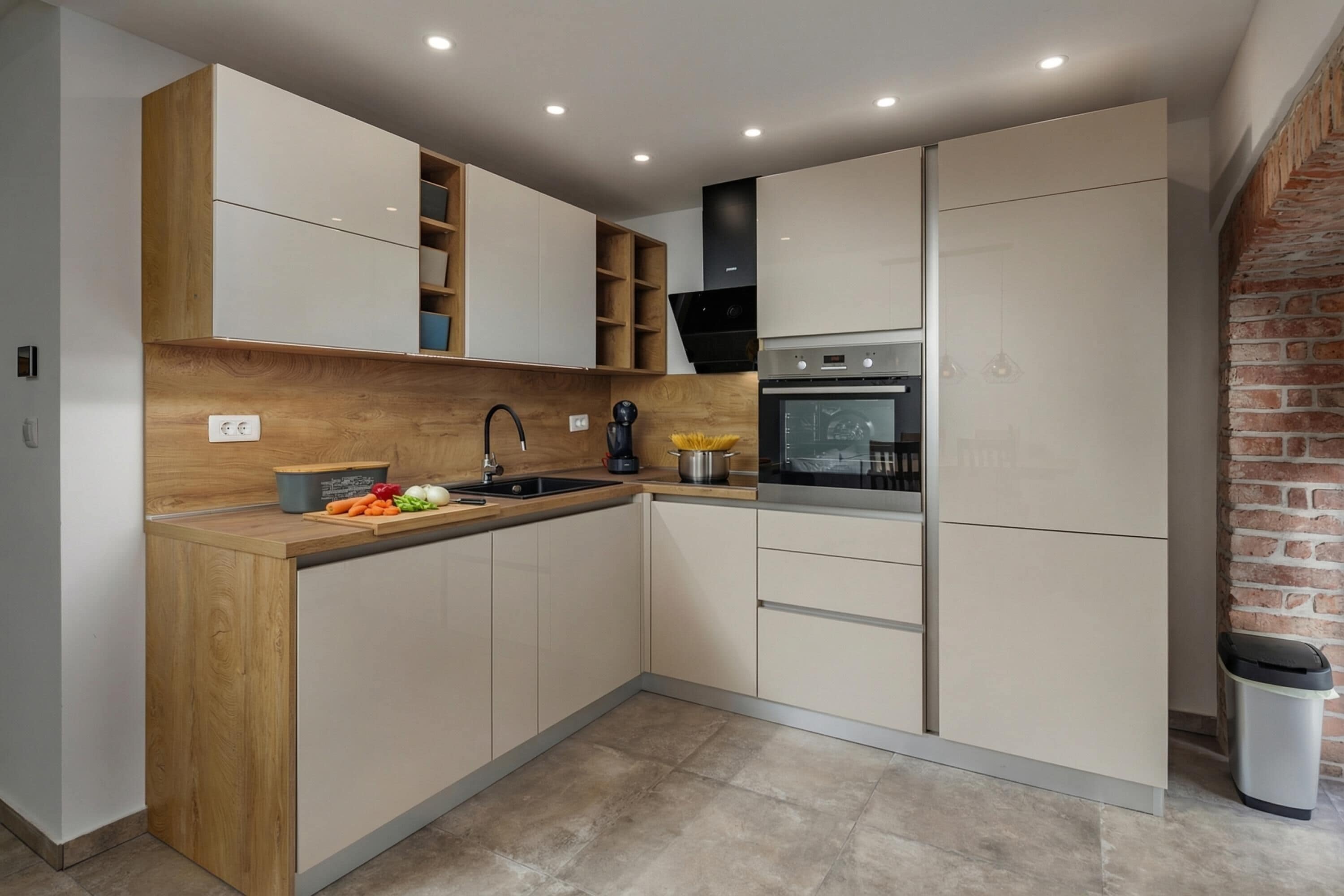 Family Apartment, Multiple Bedrooms (Rijeka City Vibes Apartment) | Private kitchen | Fridge, microwave, oven, stovetop