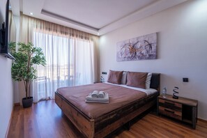 2 bedrooms, iron/ironing board, free WiFi, bed sheets - Sublime Apartment with Pool (El Mansouria)