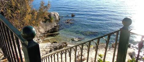 Udsigt fra overnatningsstedet