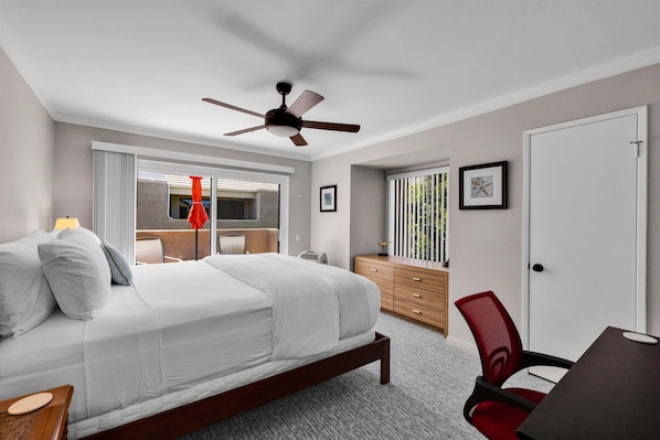 2 bedrooms, desk, iron/ironing board, free WiFi