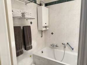 Towels, soap, toilet paper