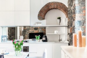 Comfort-Apartment, Stadtblick | Eigene Küche | Wasserkocher mit Kaffee-/Teezubehör, Wasserkocher