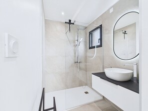 Shower, hair dryer