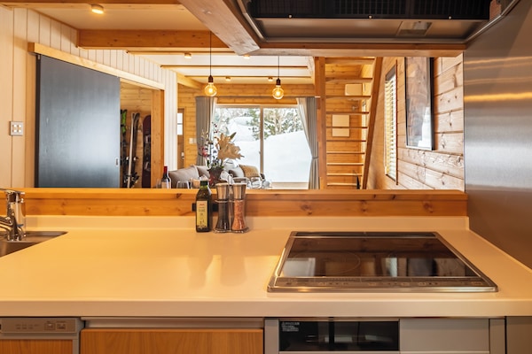 Luksushus, fjellutsikt | Eget kjøkken | Kjøleskap, mikrobølgeovn, kokeplater og oppvaskmaskin
