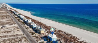 Gulf-front beach house for 17 with elevator & multiple decks!