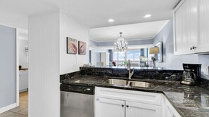 Coffee/tea maker, fridge, microwave, oven - Spacious beachfront condo w/  lagoon-style pool, BBQ & direct beach access! (Orange Beach)