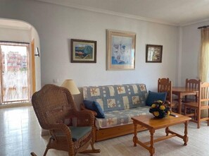Living area - Penthouse / Apartment Veramar 5 next to the beach WIFI (AN)
