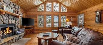 Winter Escape on Gilmore Lake! Fireplace, Two Living Areas