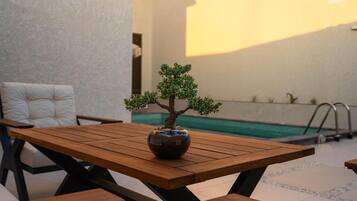 Luxury Villa, Patio, Pool View | 1 bedroom, soundproofing, iron/ironing board, rollaway beds