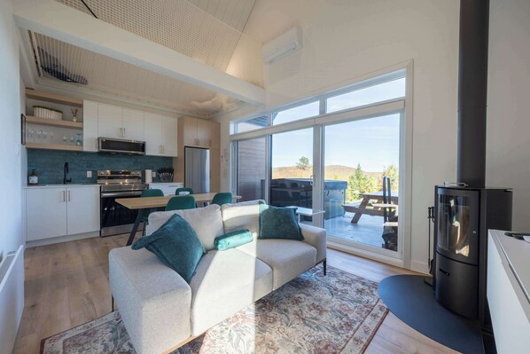 TV, fireplace, stereo