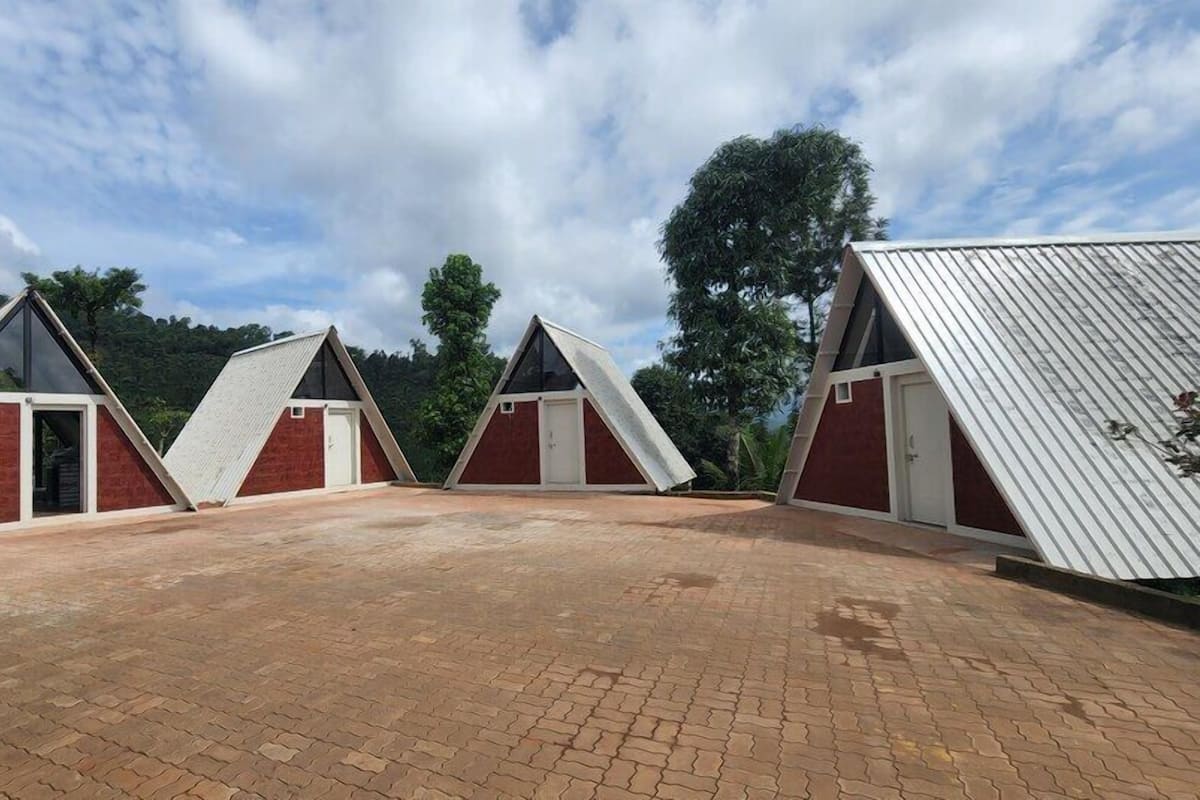 Casa de campo, sacada, vista para o jardim