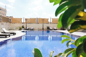 Indoor pool, seasonal outdoor pool