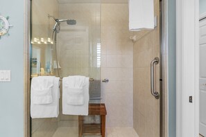 House, 3 Bedrooms | Bathroom | Towels - 401 Pet-friendly, Pirate's Cove Retreat 3 Bedroom Home (Fort Myers Beach)