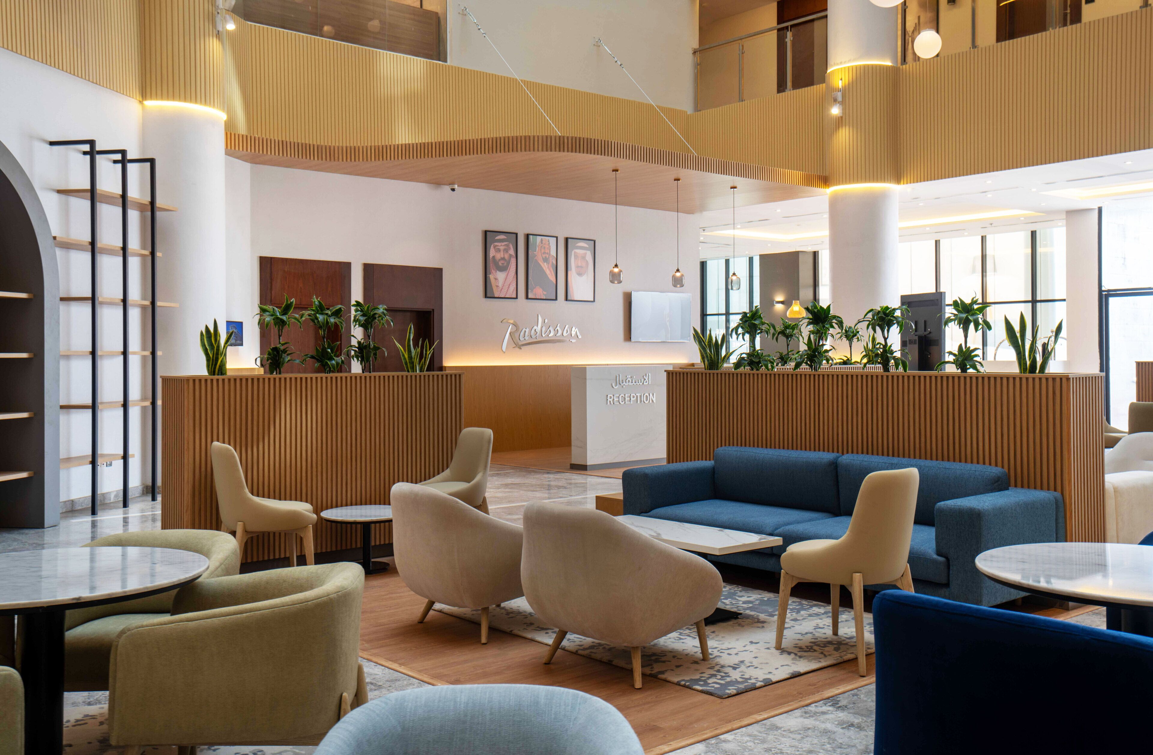 Sitteområde i lobbyen