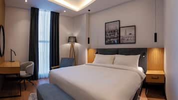 Draps en coton égyptien, literie de qualité supérieure, minibar