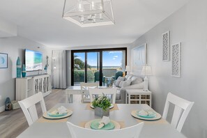 Interior - New Listing! Dazzling Beachfront 1Br, Walk out to Beach, Tropical Pool, Tram. (Miramar Beach)