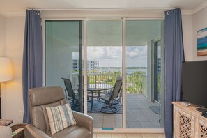 TV, DVD player - S504 Newly Renovated Bayview Condo with Private Balcony| 2BR + Bunks | (Fort Walton Beach)