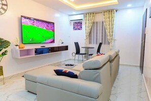 Economy Apartment, Balcony, City View | Living area - The Mastadon Apartment  (Enugu)